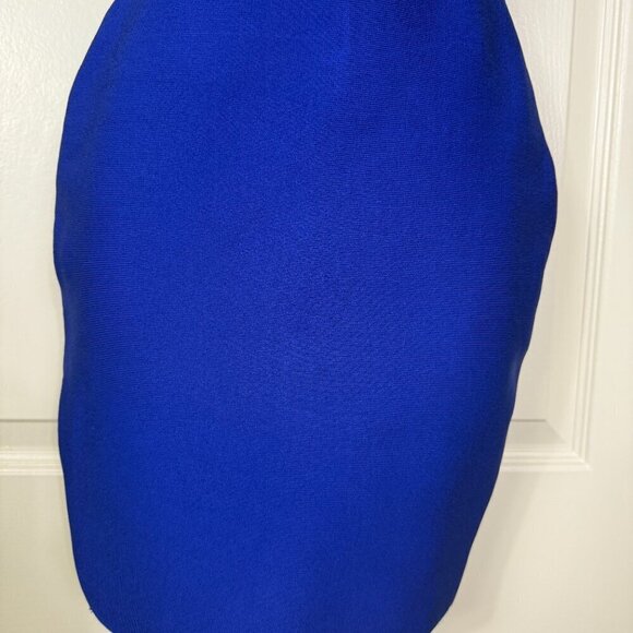 AKIRA Rhinestone Blue Waterfall Bandage Mini Dress New with Tags XS - Picture 6 of 10